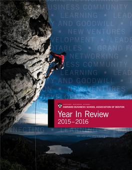 Year in Review 2015 – 2016 CONTENTCONTENTS