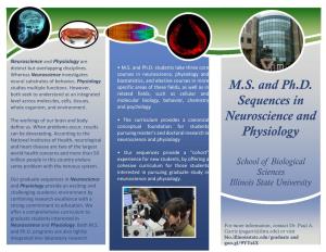 M.S. and Ph.D. Sequences in Neuroscience and Physiology