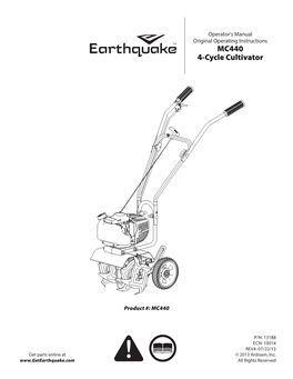 MC440 4-Cycle Cultivator