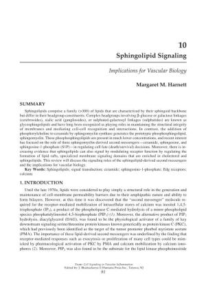 Sphingolipid Signaling 91