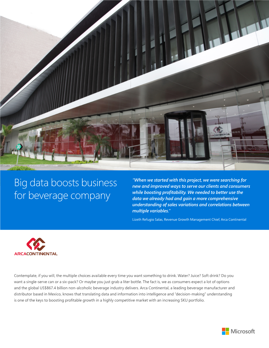 Big Data Boosts Business for Beverage Company