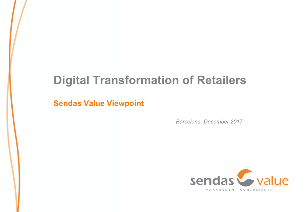 Digital Transformation of Retailers Sendas Value Report