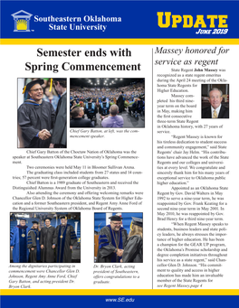 Semester Ends with Spring Commencement