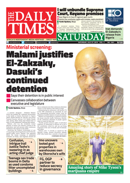 Malami Justifies El-Zakzaky, Dasuki's Continued Detention