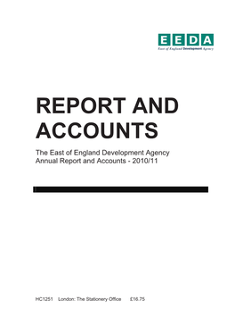 EEDA Annual Report and Accounts 2007-08 HC 1251