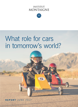 What Role for Cars in Tomorrow's World?