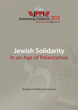 Jewish Solidarity in an Age of Polarization