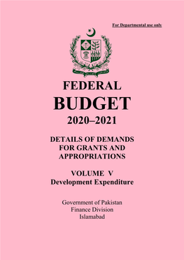 Budget 2020–2021