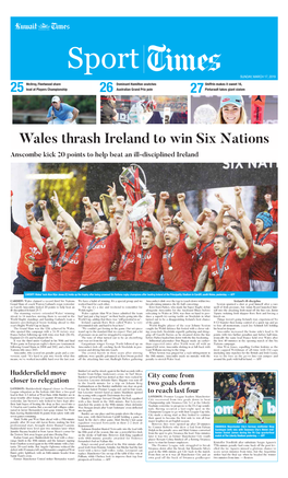 27 25 26 Wales Thrash Ireland to Win Six Nations