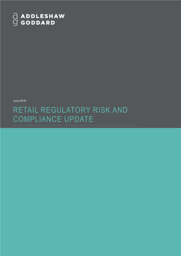 Retail Regulatory Risk And
