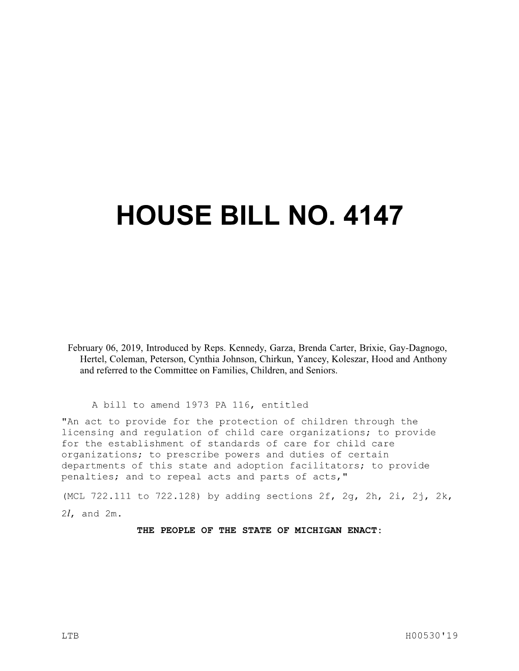 House Bill No. 4147