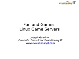 Linux Game Servers