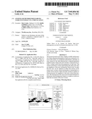 (12) United States Patent (10) Patent No.: US 7,945,856 B2 Leahy Et Al