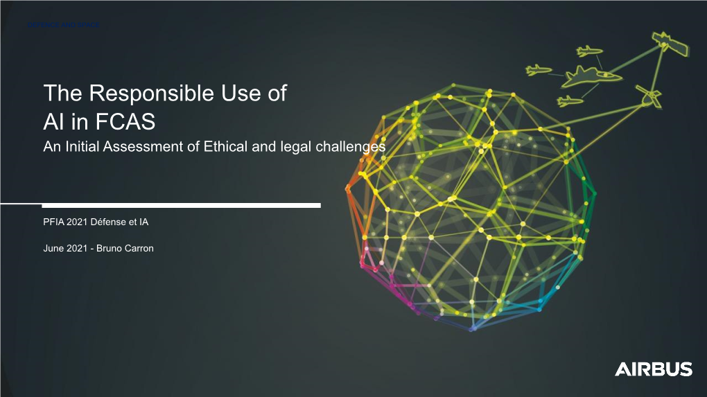 The Responsible Use of AI in FCAS an Initial Assessment of Ethical and Legal Challenges