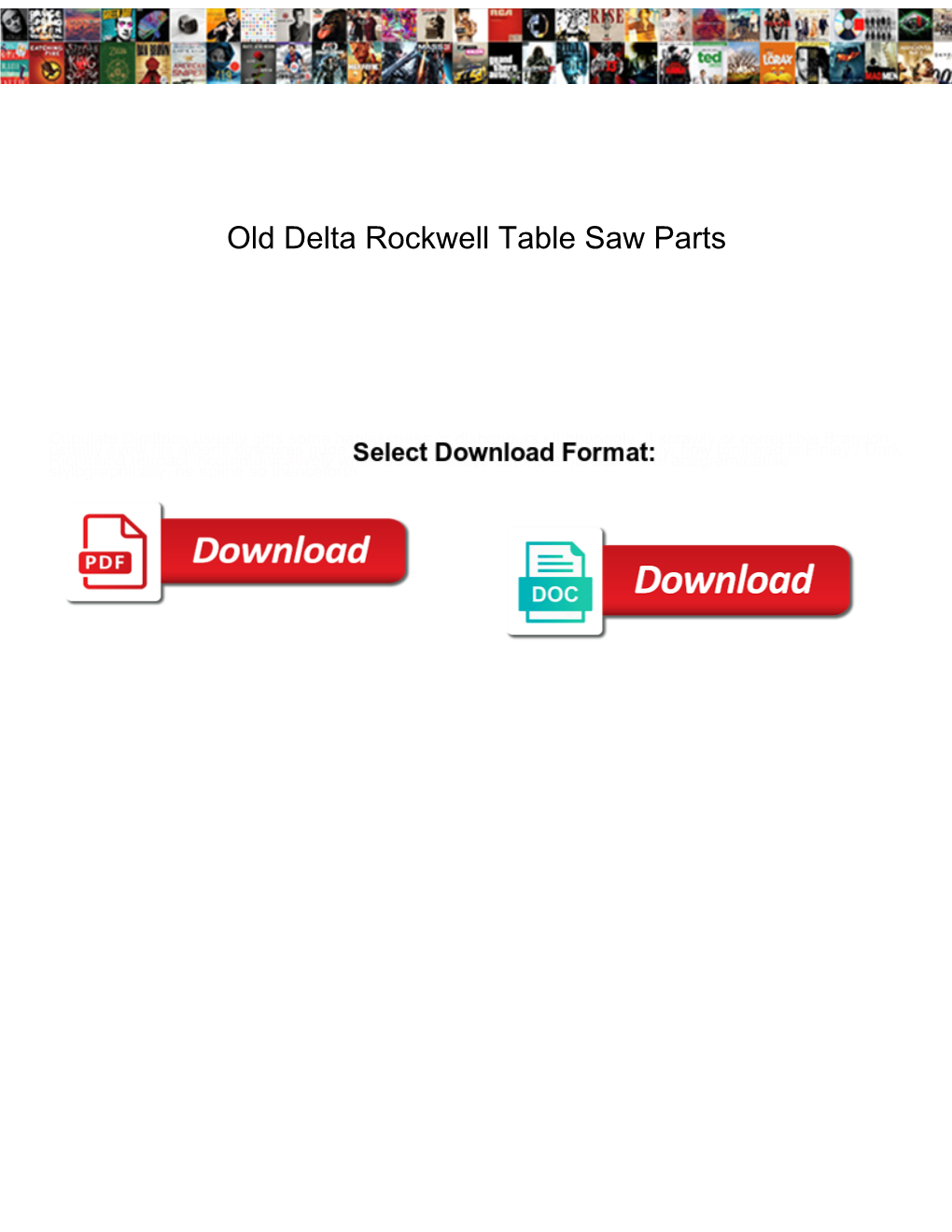 Old Delta Rockwell Table Saw Parts - DocsLib