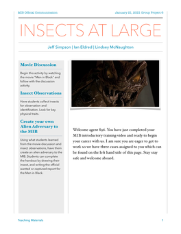 Insects at Large