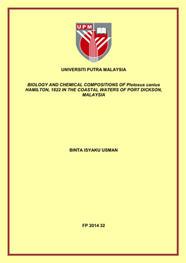 Universiti Putra Malaysia Biology and Chemical