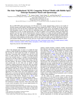 The Solar Neighborhood. XLVII. Comparing M-Dwarf Models with Hubble Space Telescope Dynamical Masses and Spectroscopy*