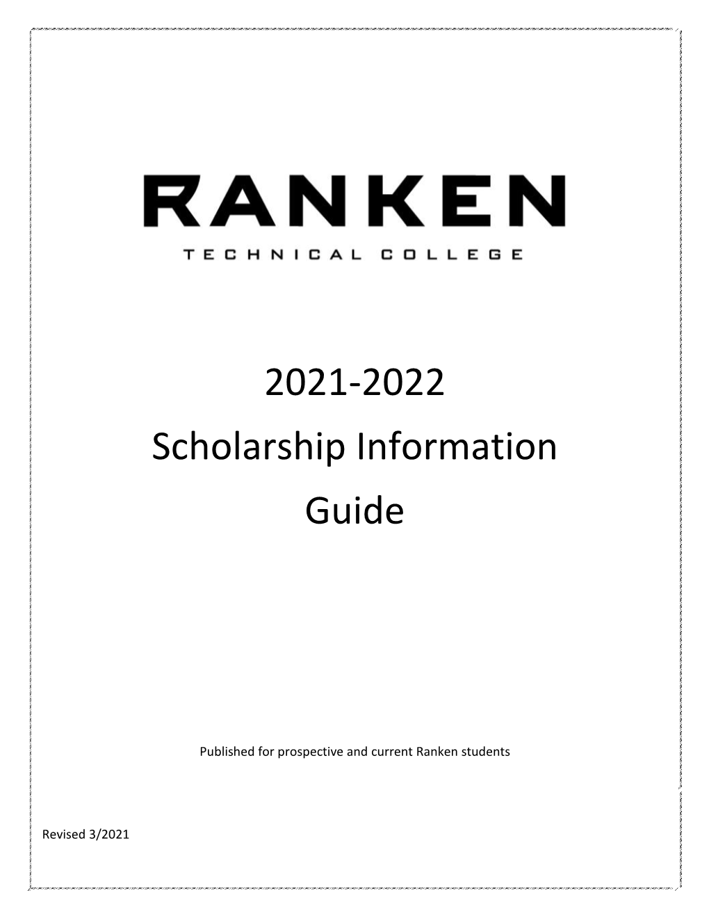 2021-2022 Scholarship Information Guide