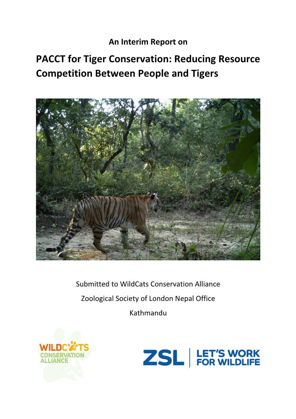 PACCT for Tiger Conservation: Reducing Resource Competition Between People and Tigers