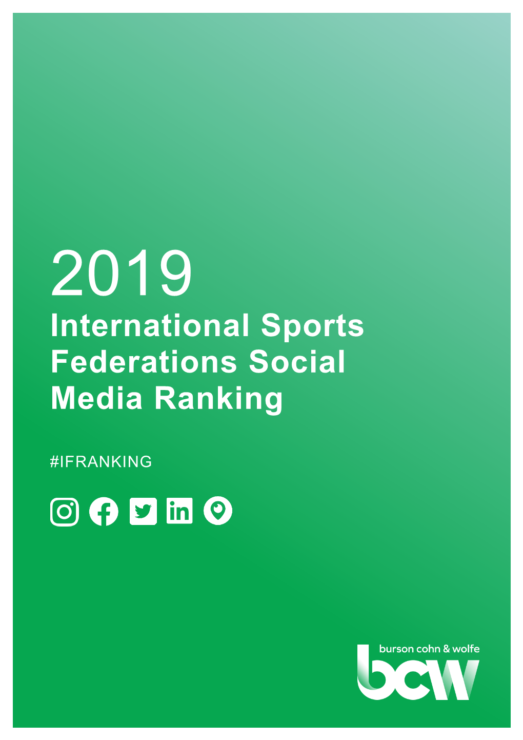 International Sports Federations Social Media Ranking