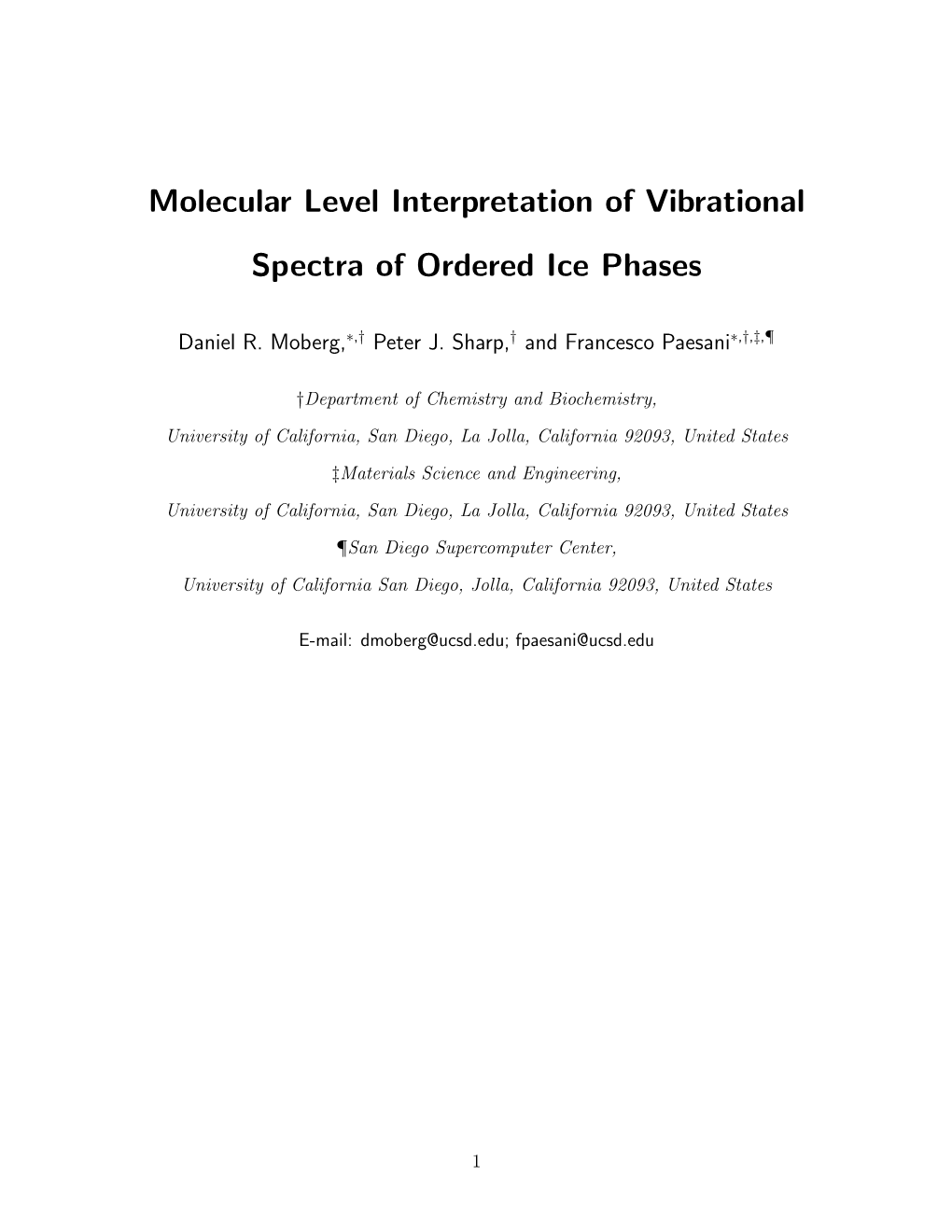 Molecular Level Interpretation of Vibrational Spectra of Ordered Ice Phases