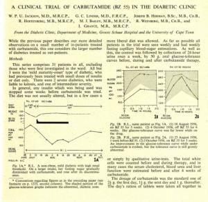A Clinical Trial of Carbutamide (Bz 55) in the Diabetic Clinic