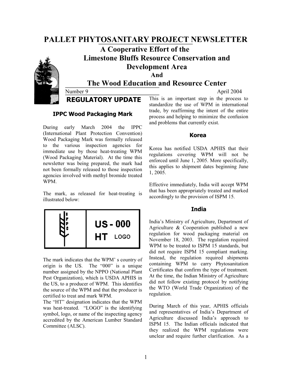 Pallet Phytosanitary Newsletter