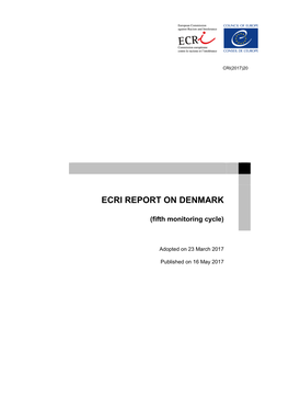 Ecri Report on Denmark