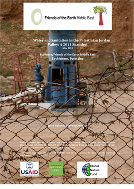 Water and Sanitation in the Palestinian Jordan Valley: a 2011 Snapshot May 2011