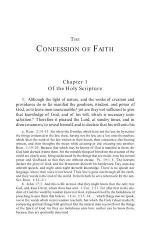 Westminster Confession of Faith with Scripture Proofs