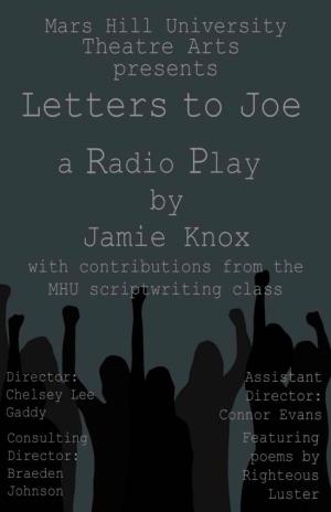 Letter to Joe Playbill