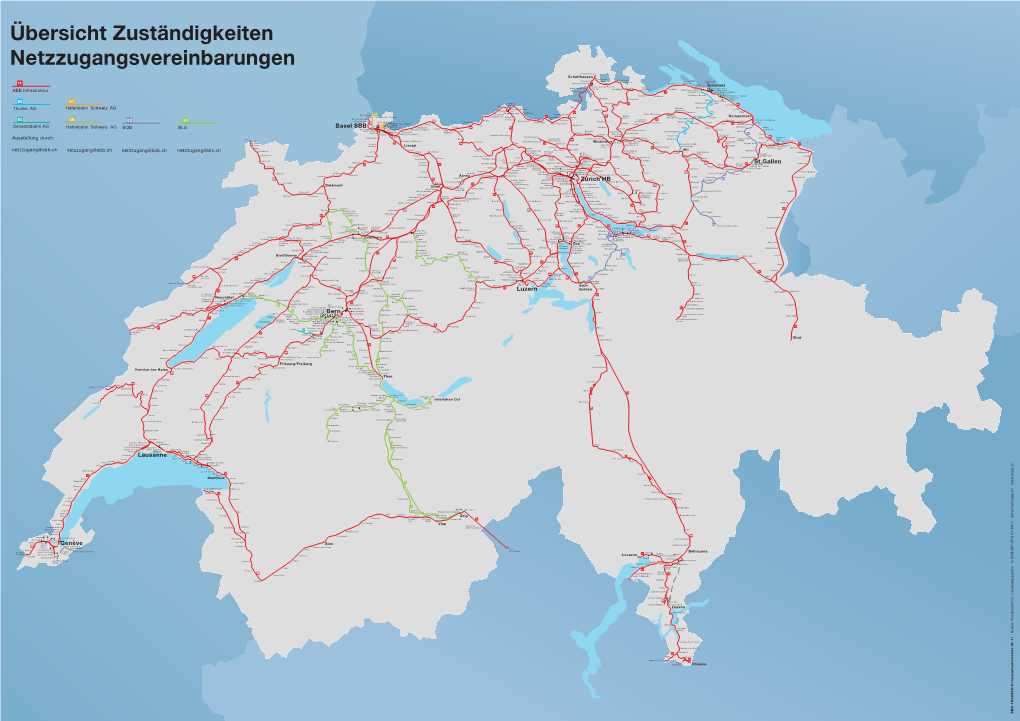 Übersicht Zuständigkeiten Netzzugangsvereinbarungen