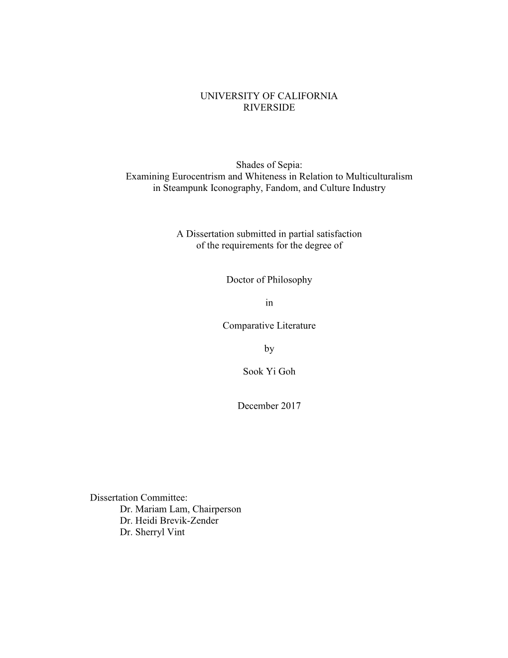 Examining Eurocentrism and Whiteness in Relation to Multiculturalism in Steampunk Iconography, Fandom, and Culture Industry