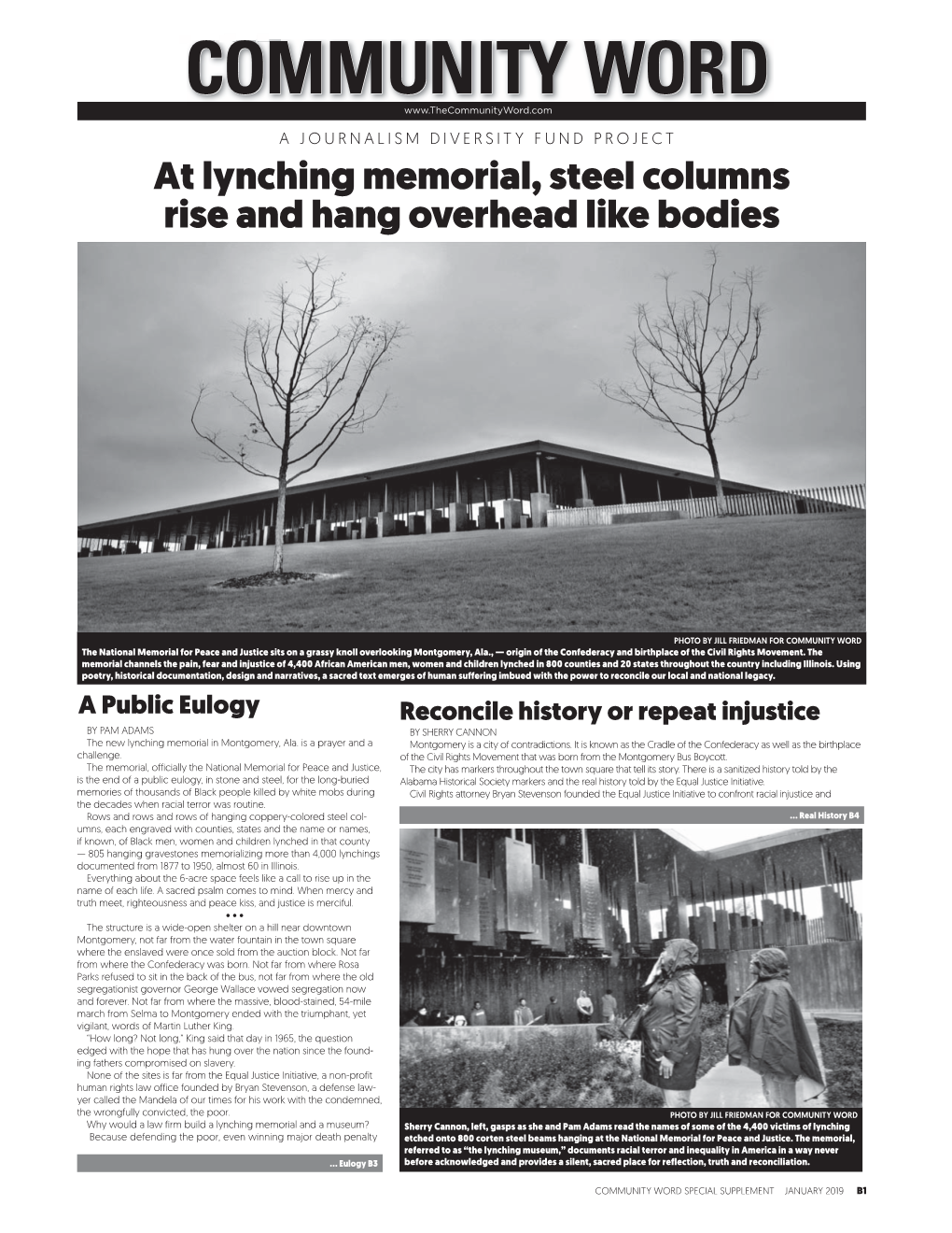 At Lynching Memorial, Steel Columns Rise and Hang Overhead Like Bodies