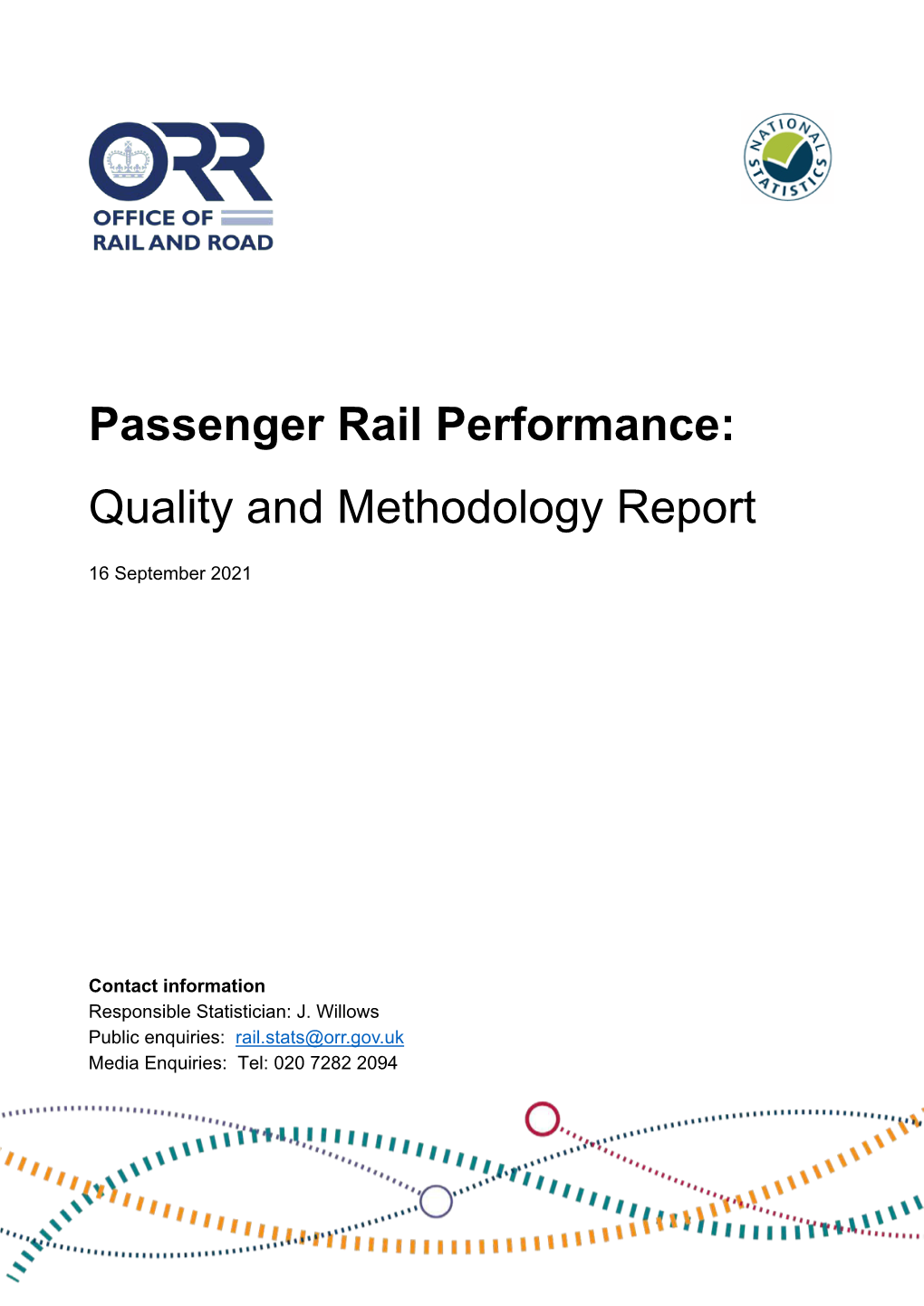 Passenger Rail Performance Quality and Methodology Report