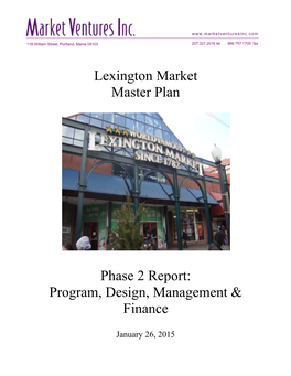 Lexington Market Master Plan
