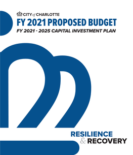 Fy 2021 Proposed Budget Fy 2021 2025 Capital Investment Plan