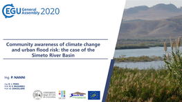 Community Awareness of Climate Change and Urban Flood Risk: the Case of the Simeto River Basin