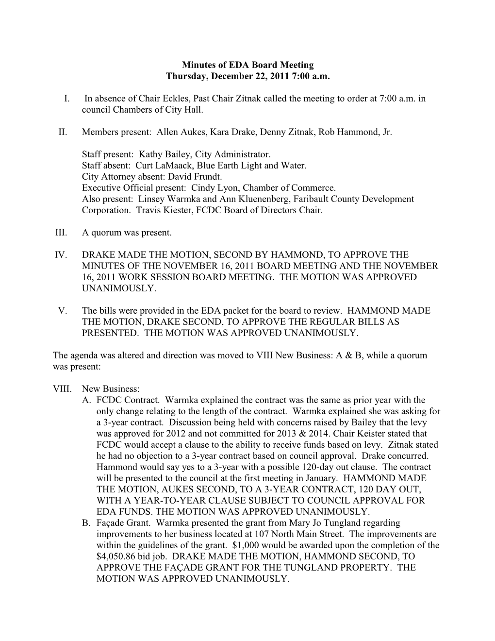 Minutes of EDA Board Meeting s1