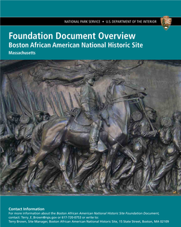 Foundation Document Overview, Boston African American National