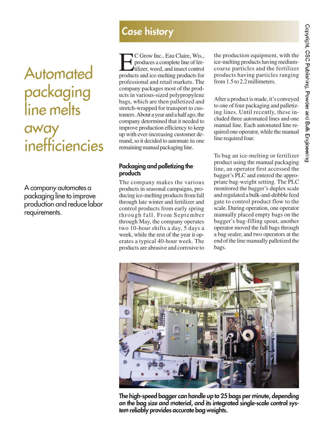 Automated Packaging Line Melts Away Inefficiencies