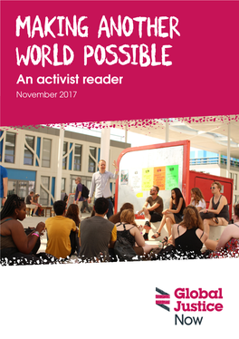 Making Another World Possible an Activist Reader November 2017 Contents