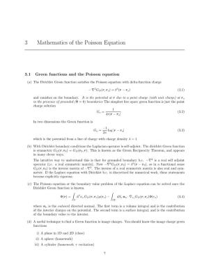 Chapter 3: Mathematics of the Poisson Equations