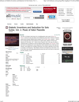 Allmusic ((( Diabolic Inventions and Seduction for Solo Guita