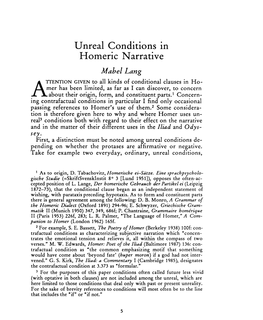 Unreal Conditions in Homeric Narrative , Greek, Roman and Byzantine Studies, 30:1 (1989) P.5