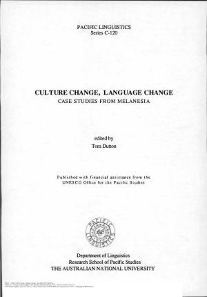 Culture Change, Language Change