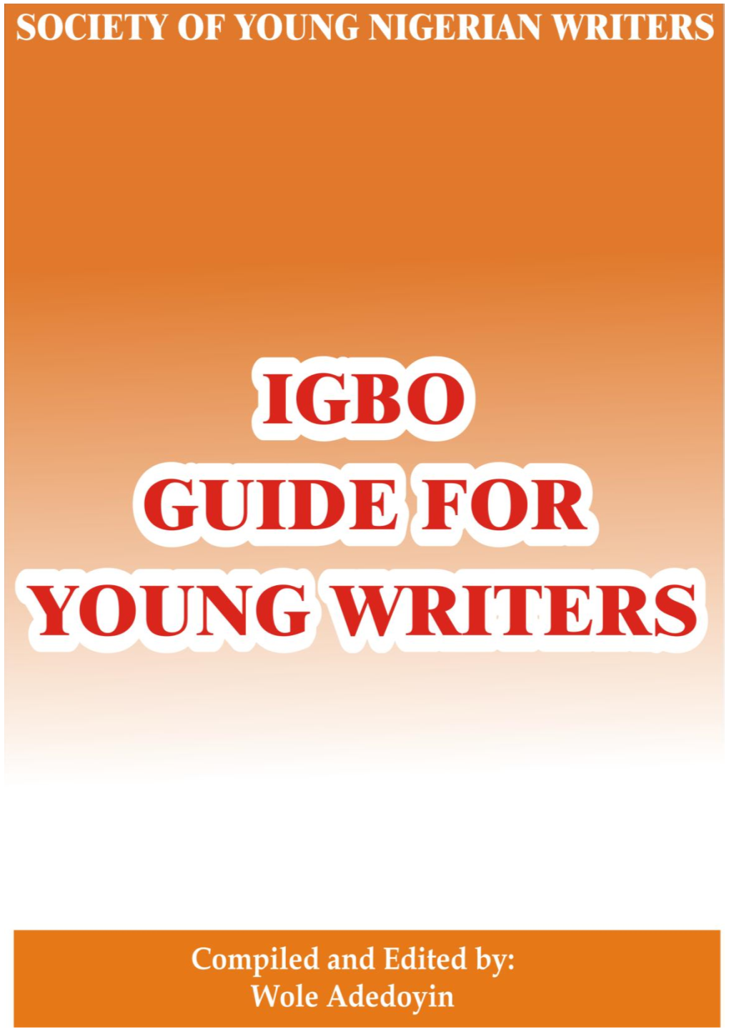 Igbo Guide for Young Writers