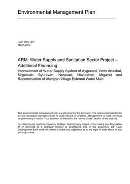 Water Supply and Sanitation Sector Project
