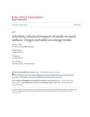 Adsorbate-Enhanced Transport of Metals on Metal Surfaces: Oxygen and Sulfur on Coinage Metals Patricia A